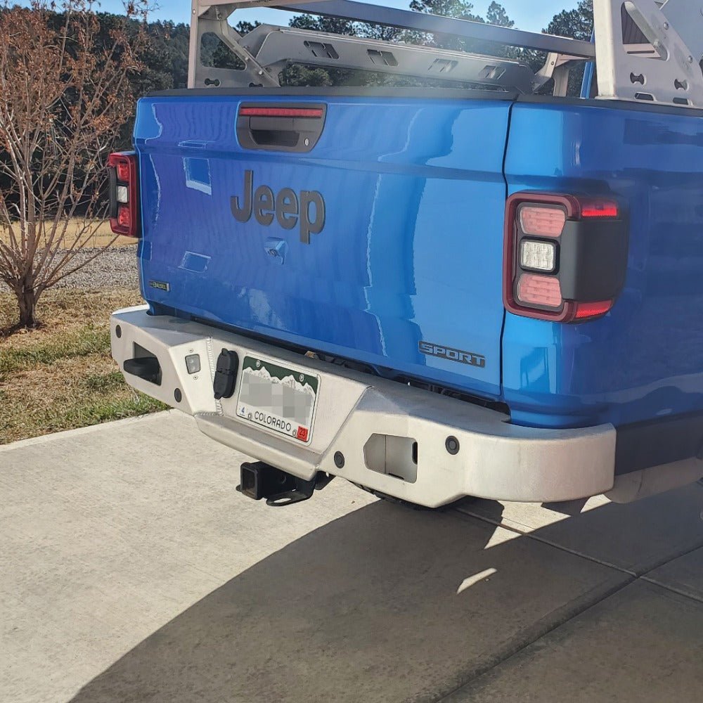 JT Outback Rear Bumper | Tire Carrier Compatible | Nemesis