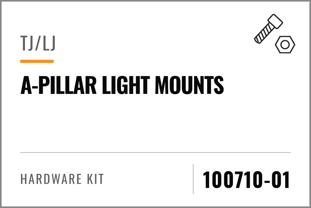 100710-01 Hardware Kit (TJ/LJ A-Pillar Light Mounts) - Nemesis Industries