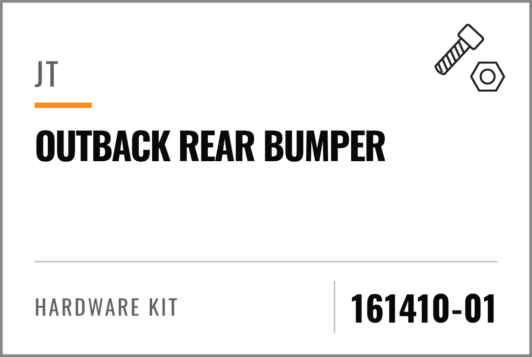 161410-01 Hardware Kit (JT Outback Rear Bumper) — kit identification; see Kit Includes.