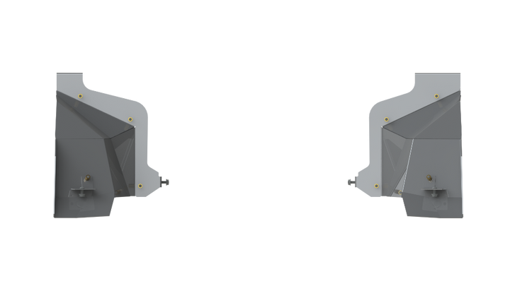 JT Rear Shorty Inner Fender Liner / For Non-Factory Style Swaybars