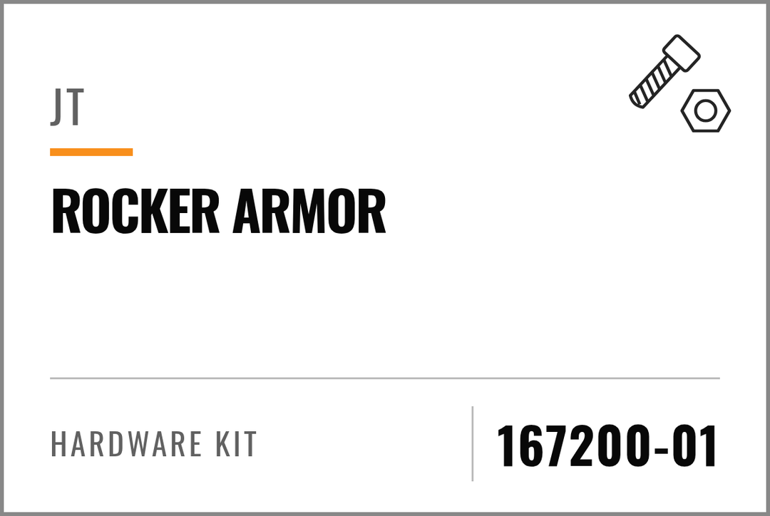 167200-01 Hardware Kit (JT Rocker Armor) — kit identification; see Kit Includes.
