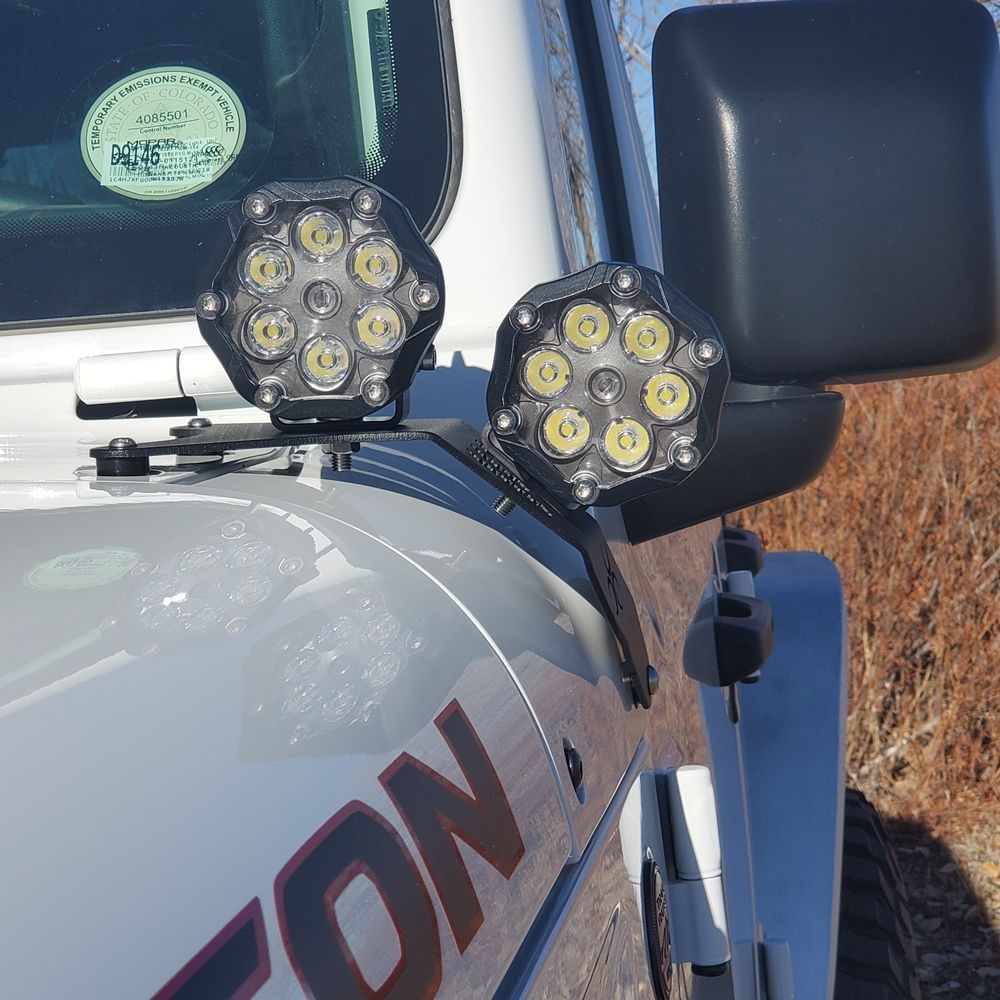 JL/JLU/JT Cowl Light Mount (392 and Mojave) - Nemesis Industries