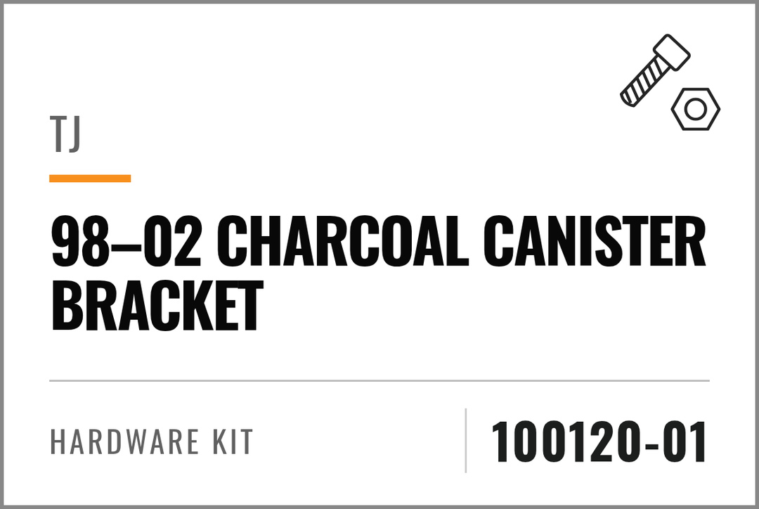 TJ 98-02 Charcoal Canister Bracket hardware kit 100120-01 — see Kit Includes for contents.