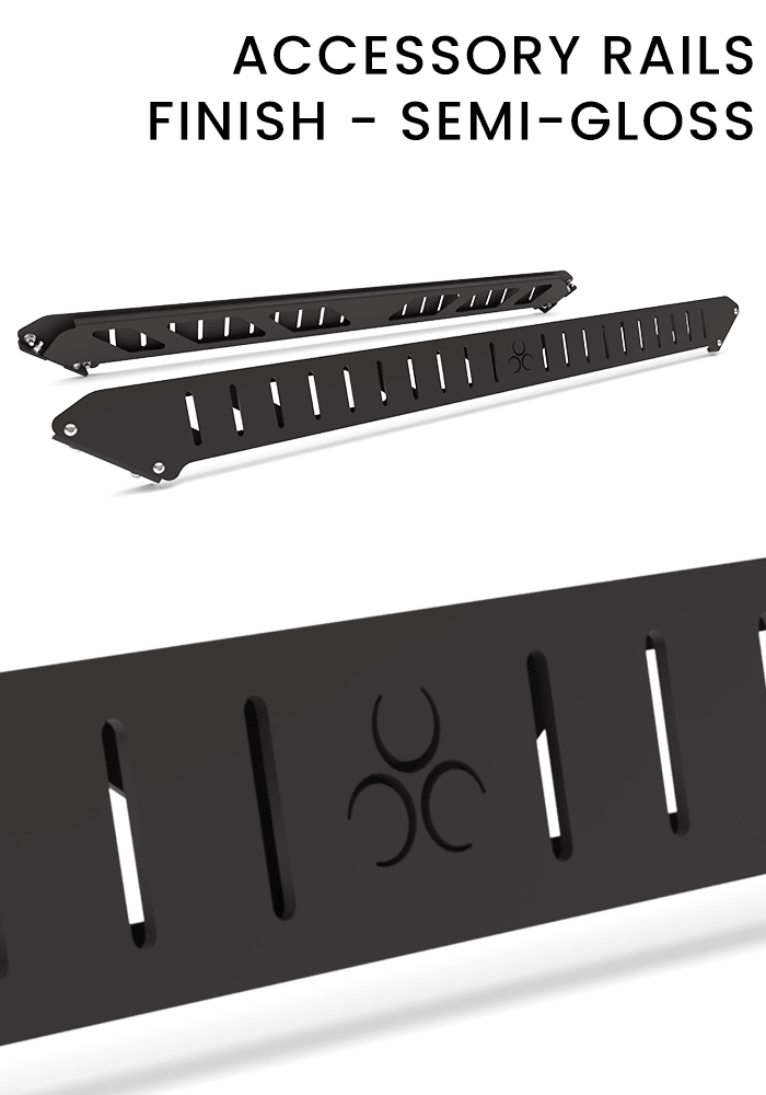 Tundra Frontier Bed Rack Accessory Rails / Standard Height - Nemesis Industries