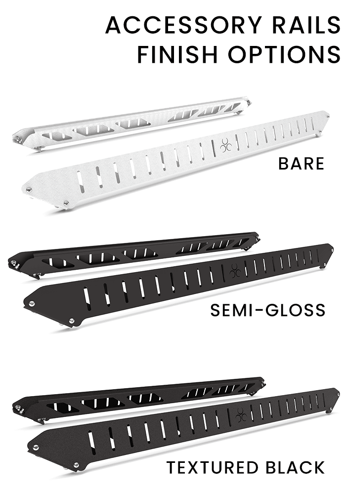 Tundra Frontier Bed Rack Accessory Rails / Standard Height - Nemesis Industries